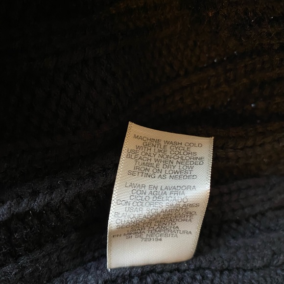 Black Knitted Turtleneck Sweater - Picture 7 of 7